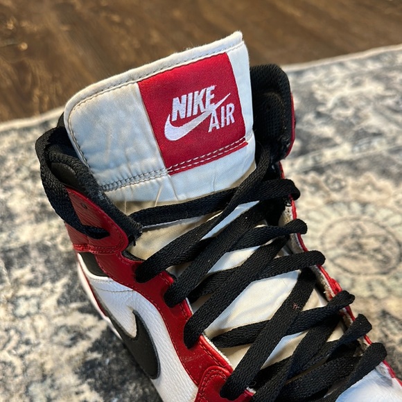 Jordan 1 retro baseball cleats - Red and White - Picture 6 of 11